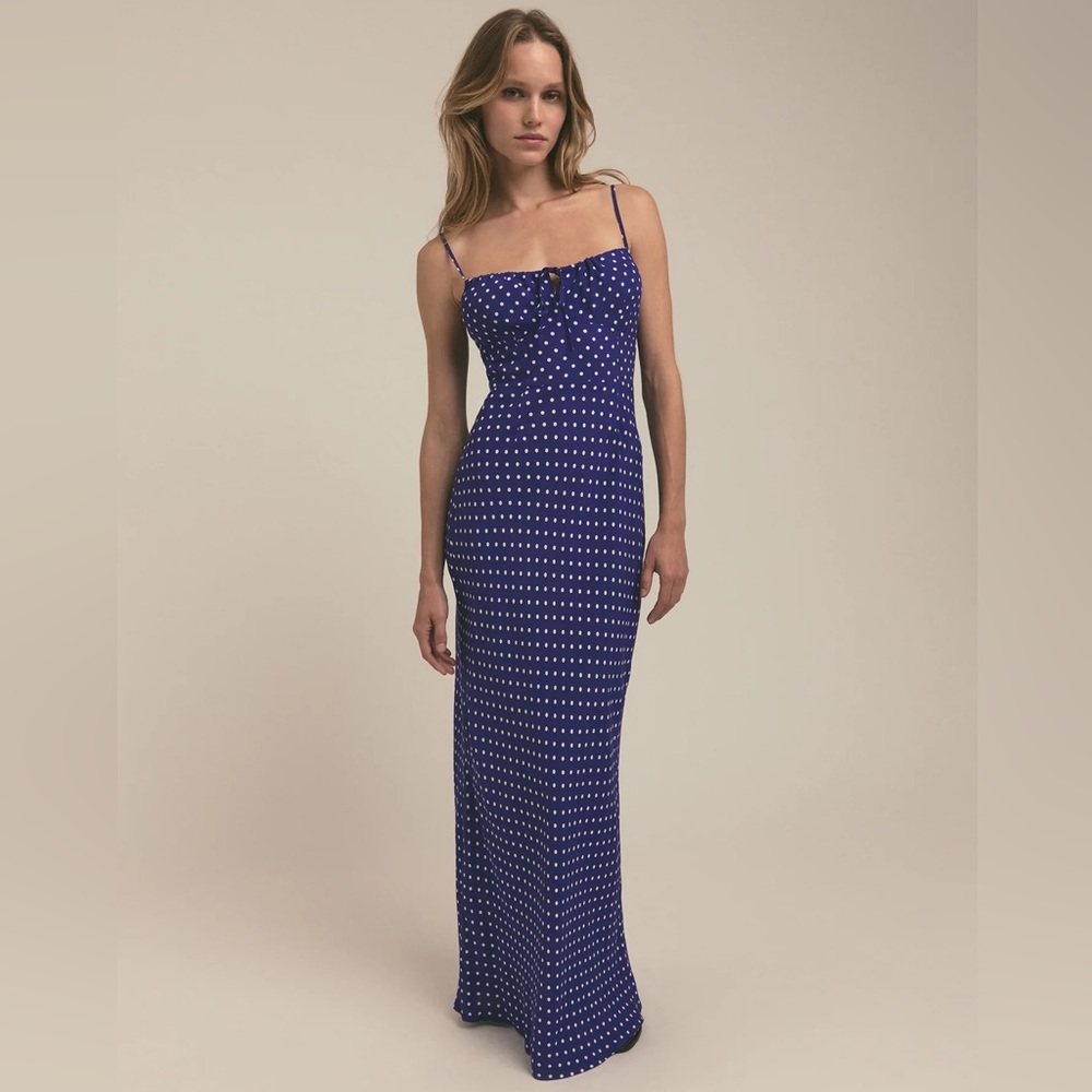 Favorite Daughter The One That Got Away Blue Maxi Dress Size 6